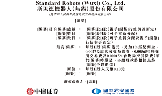 配资吧 18C特专科技公司斯坦德机器人，递交IPO招股书，拟赴香港上市