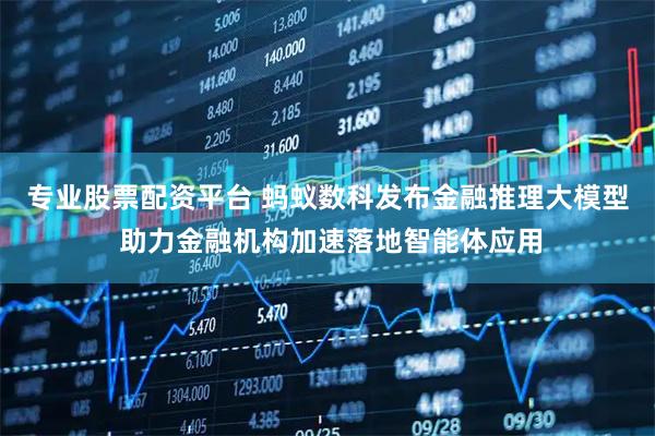 专业股票配资平台 蚂蚁数科发布金融推理大模型 助力金融机构加速落地智能体应用