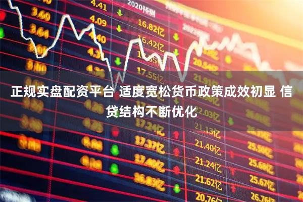 正规实盘配资平台 适度宽松货币政策成效初显 信贷结构不断优化